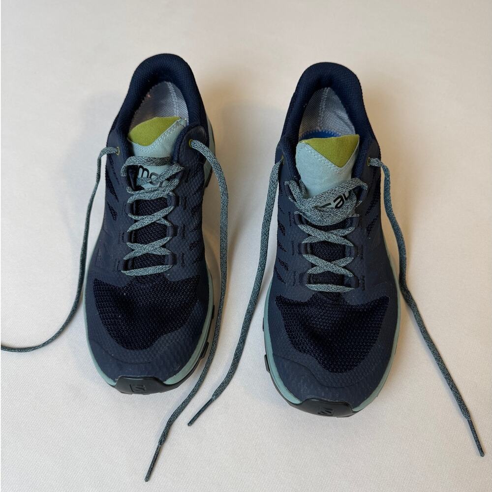 Salomon OUTline GTX Gore-Tex Navy Teal Hiking Shoes 9.5 - Picture 2 of 10